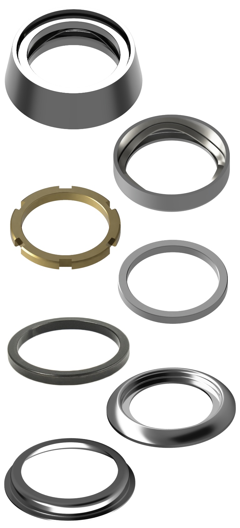 Moritise Cylinder Collars Rings